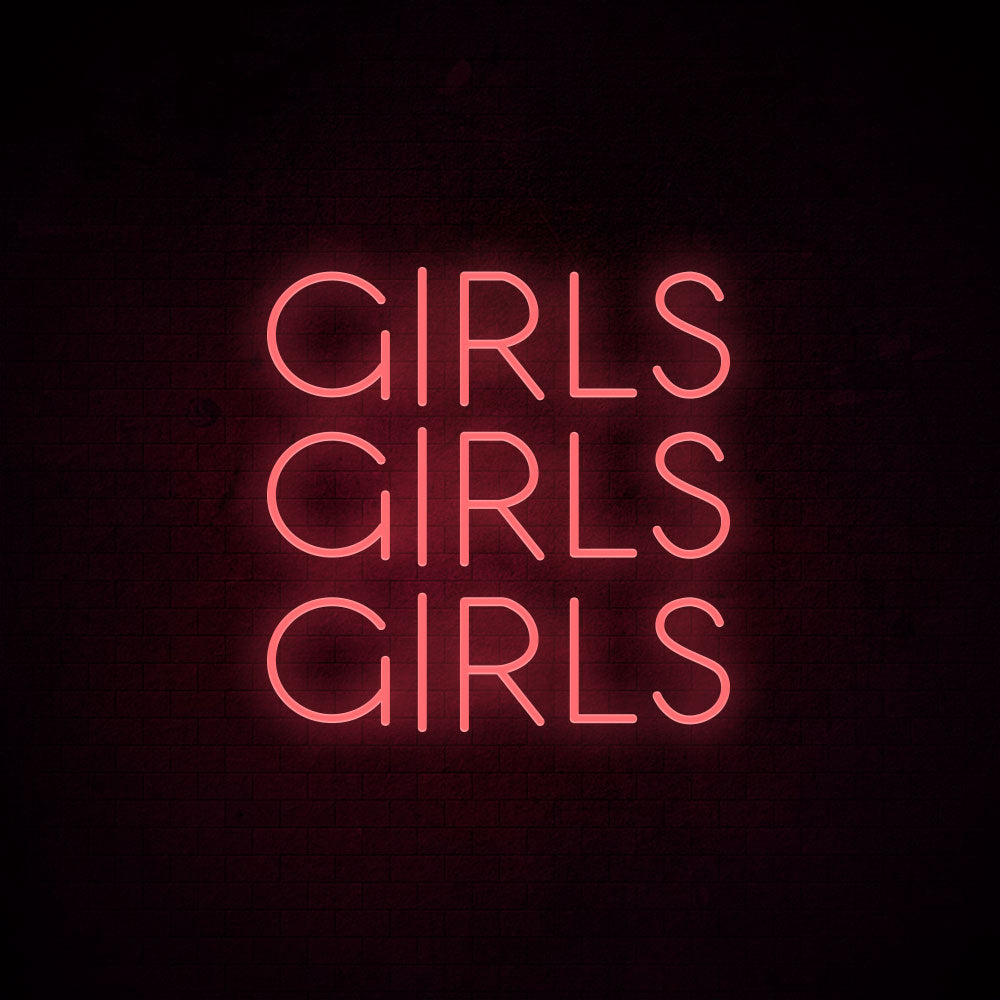 Girls Girls Girls Neon Signs
