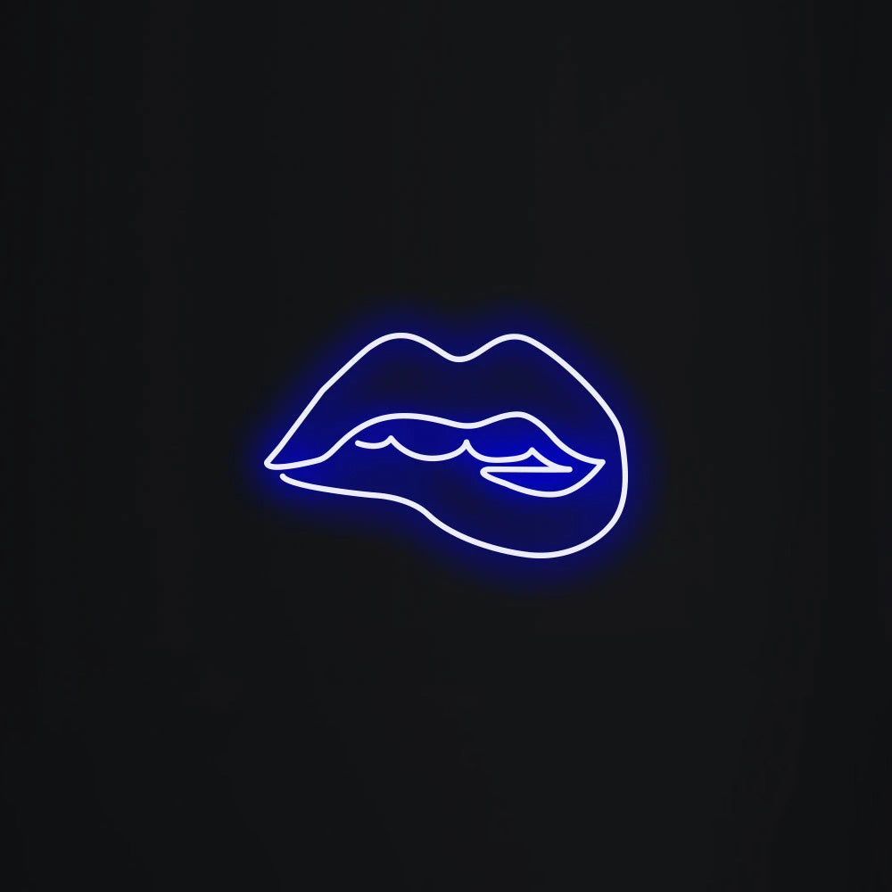 Biting Lips Neon Signs