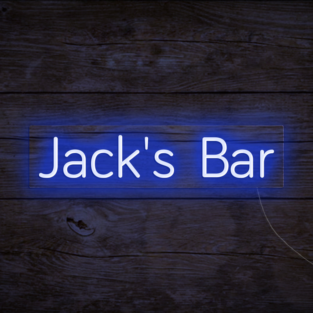Jack's Bar Neon Signs, Custom Your Neon Bar Sign Name Style 1