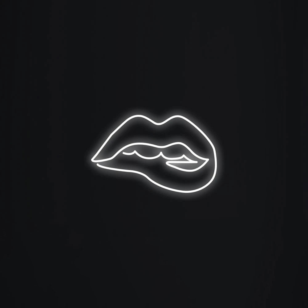 Biting Lips Neon Signs