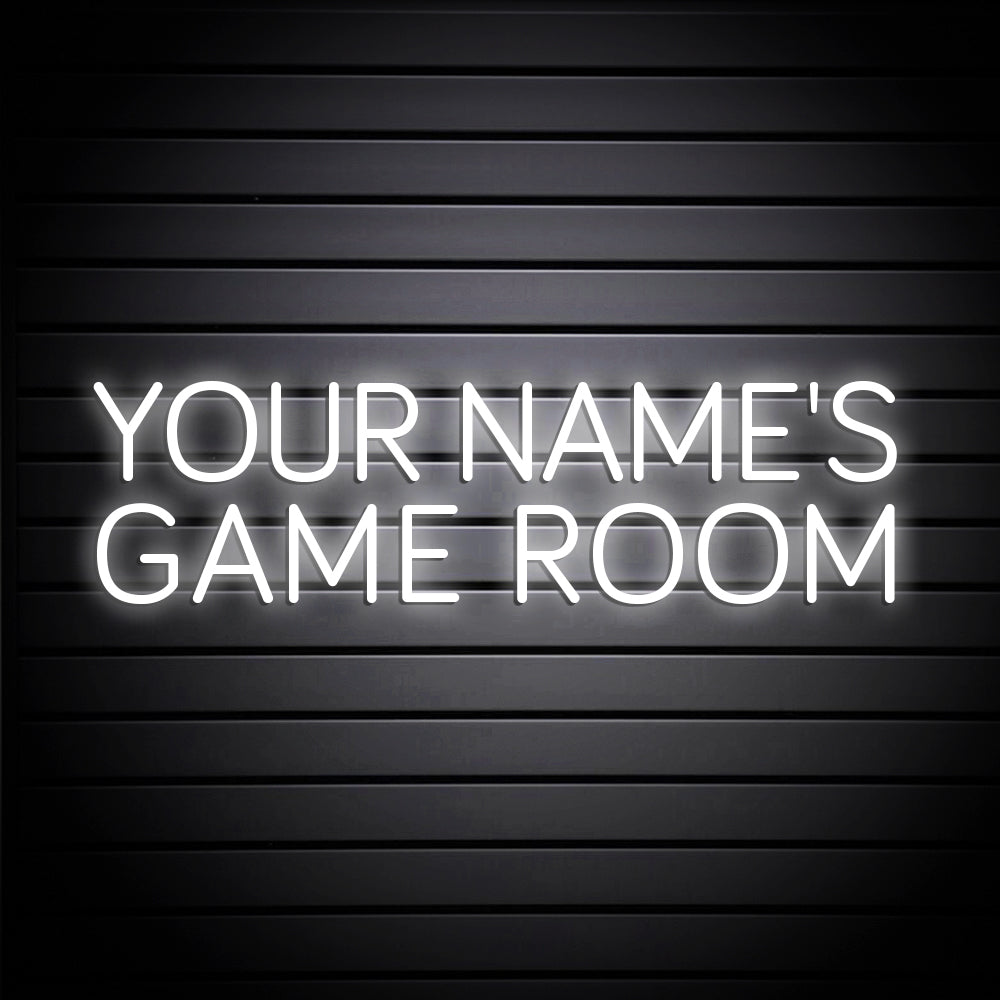 YOUR NAME'S GAME ROOM Neon Signs, Custom Your Game Room Neon Sign