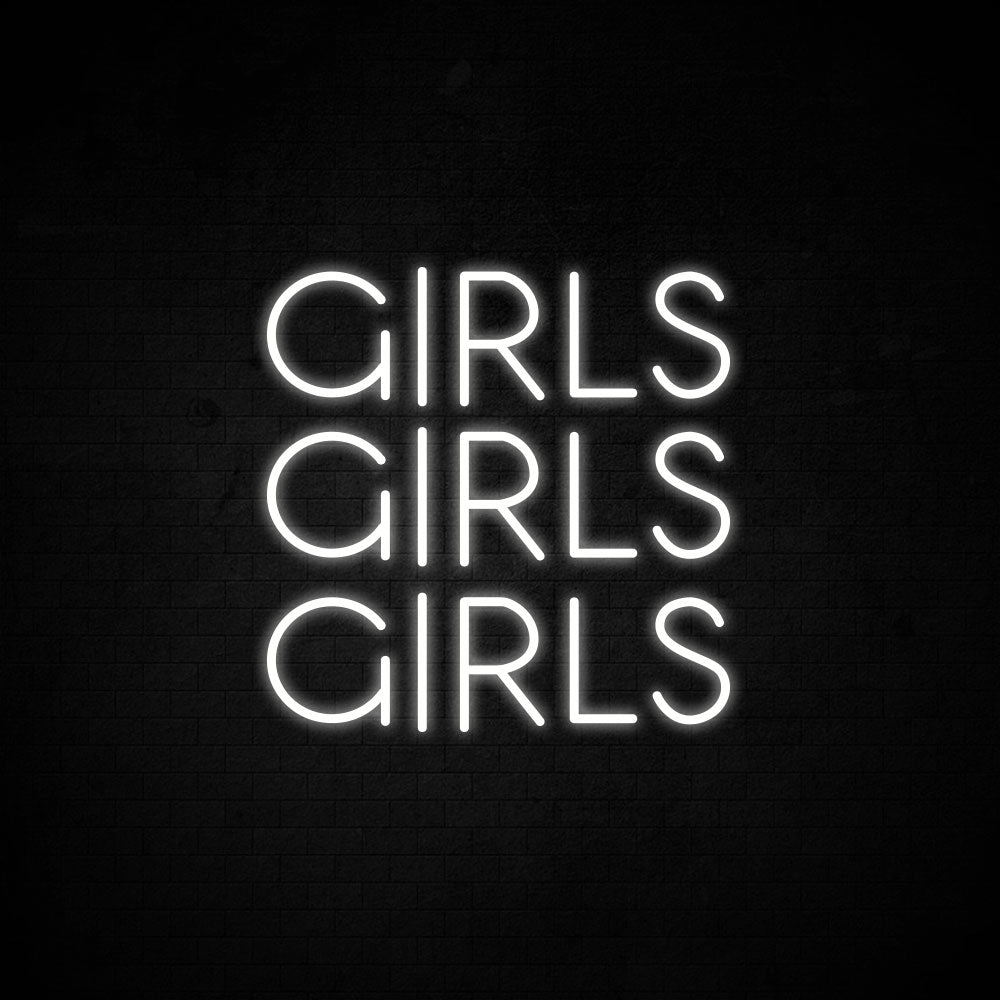 Girls Girls Girls Neon Signs