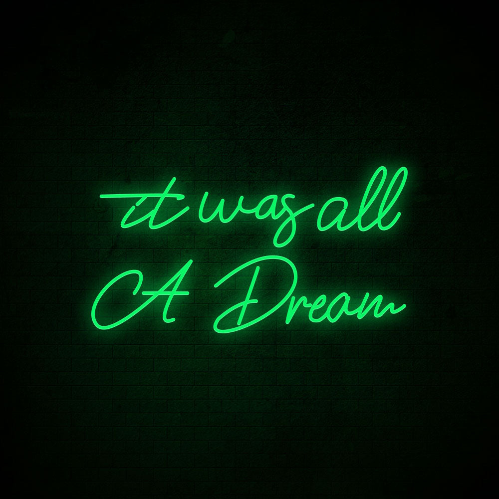 It was all a Dream Neon Signs