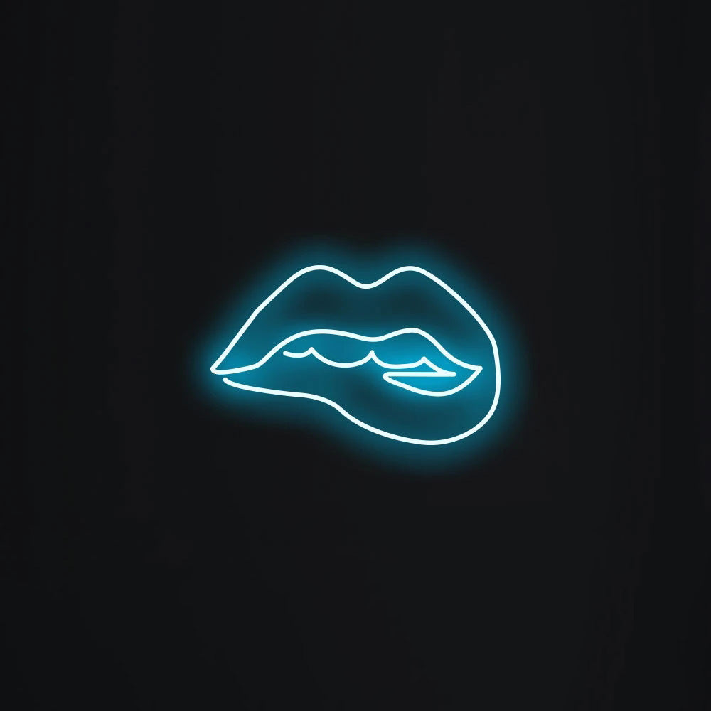 Biting Lips Neon Signs