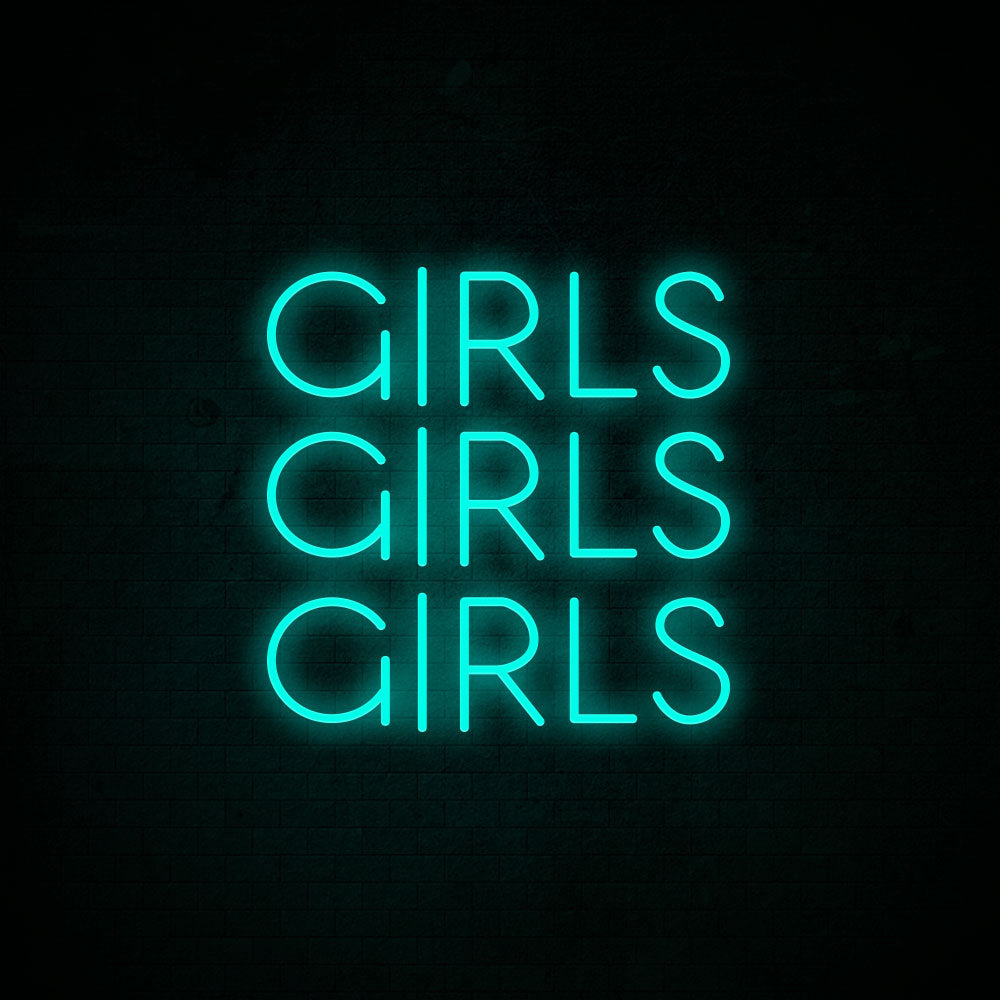Girls Girls Girls Neon Signs