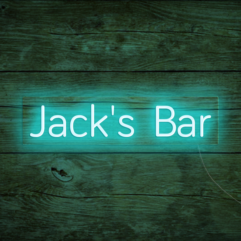 Jack's Bar Neon Signs, Custom Your Neon Bar Sign Name Style 1