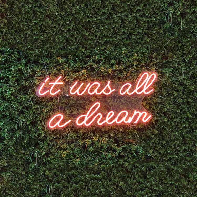 It was all a dream Neon Signs