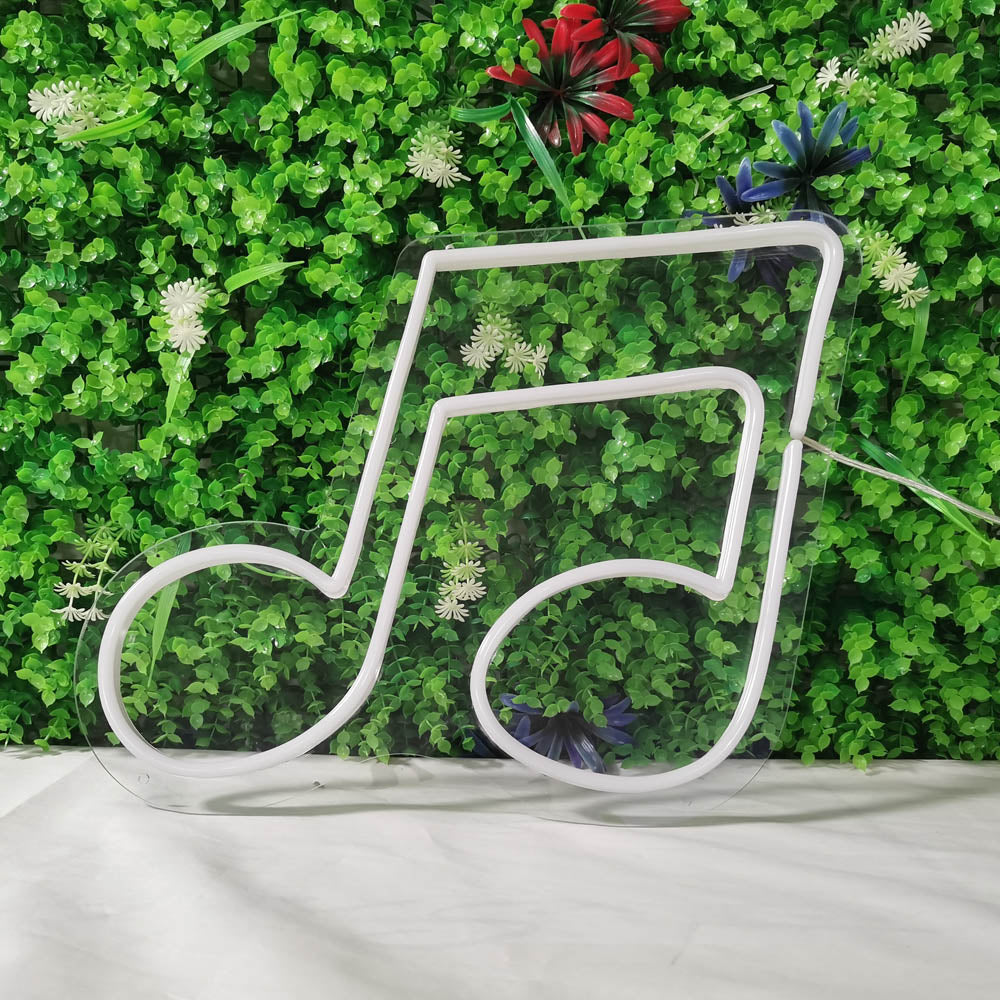 Mini Music Note Pair of Quavers LED Neon Signs