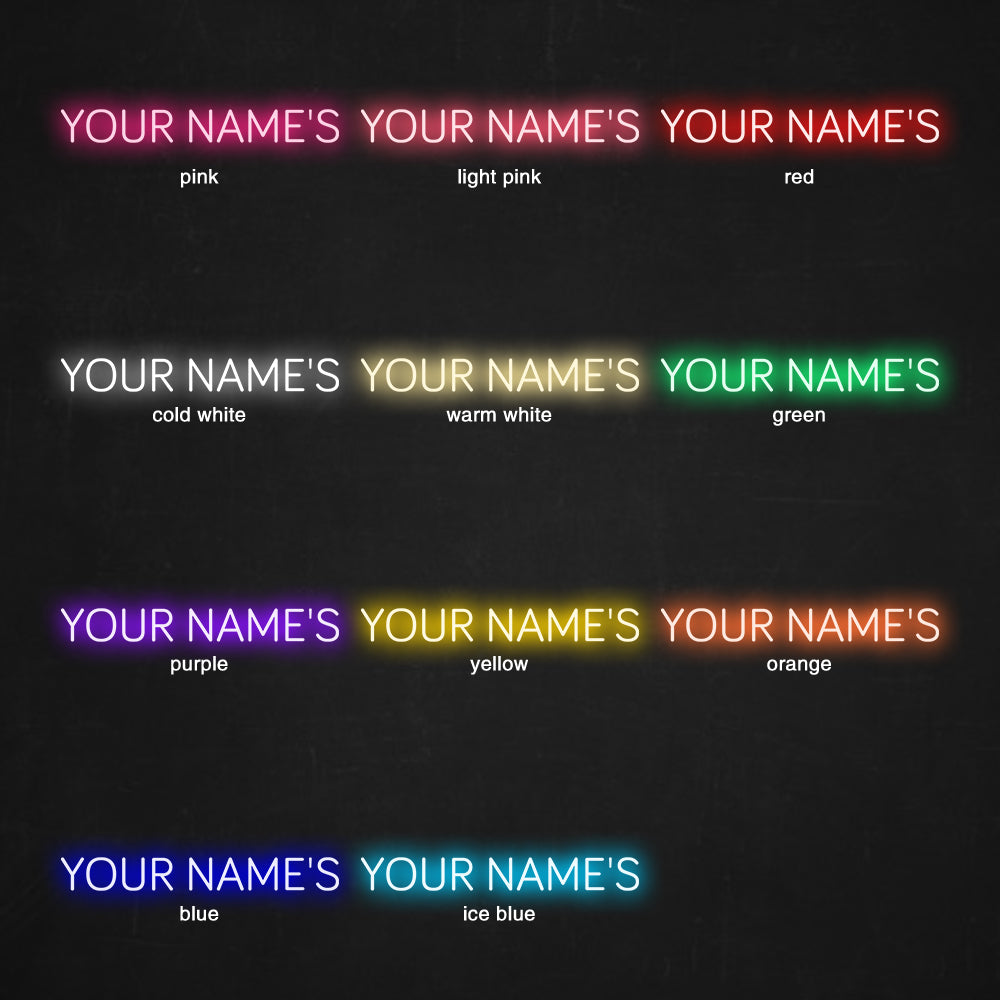 YOUR NAME'S BAR Neon Signs, Custom Your Neon Bar Sign Name Style