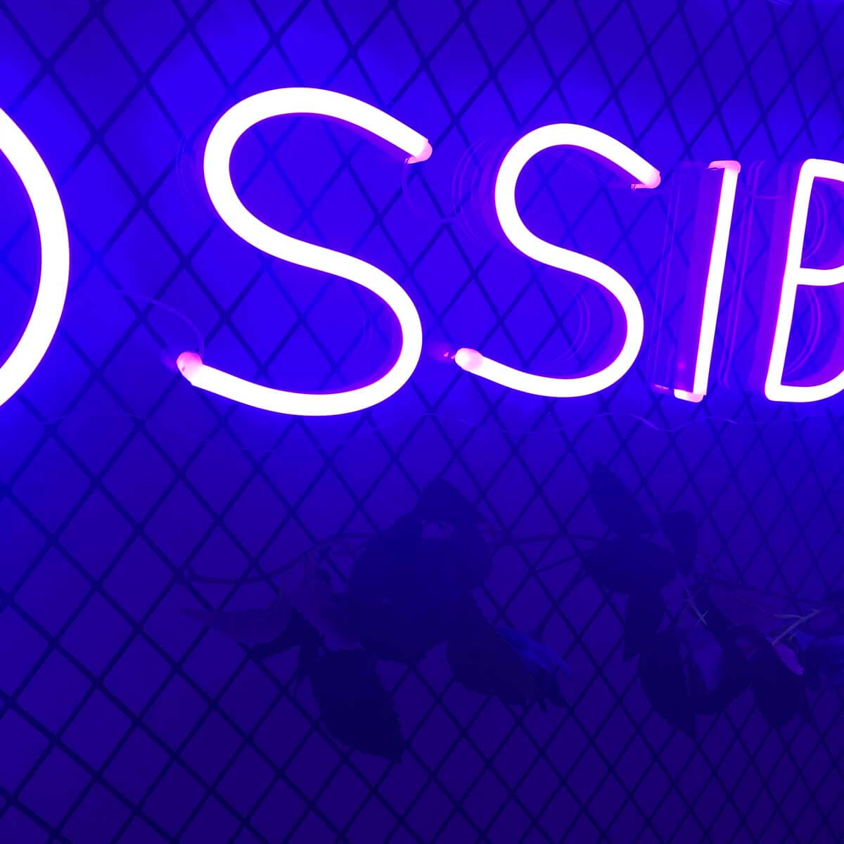 NOTHING IS IMPOSSIBLE Neon Signs