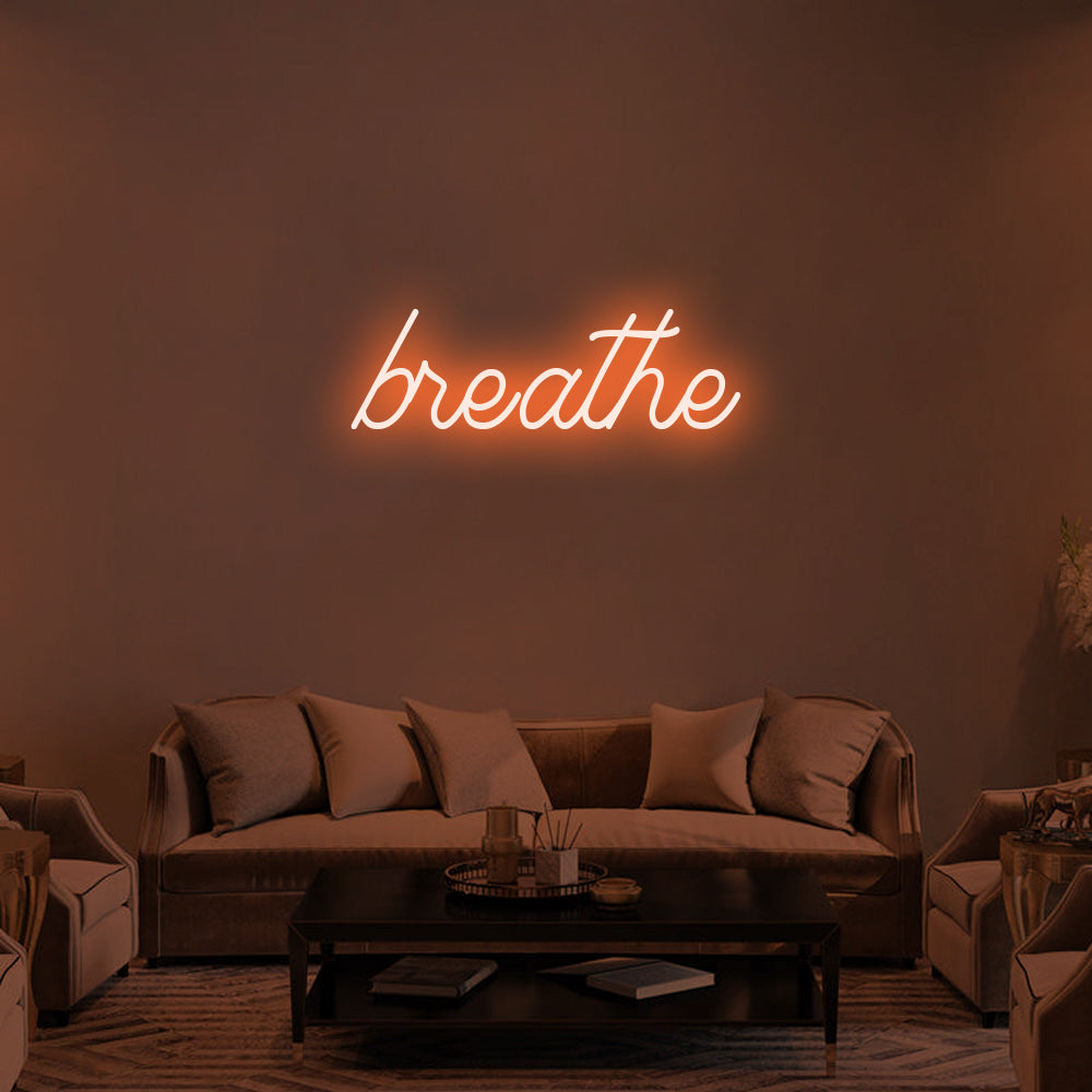 BREATHE Neon Signs