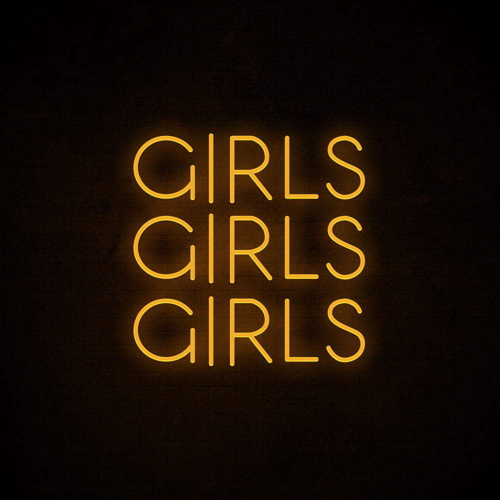 Girls Girls Girls Neon Signs