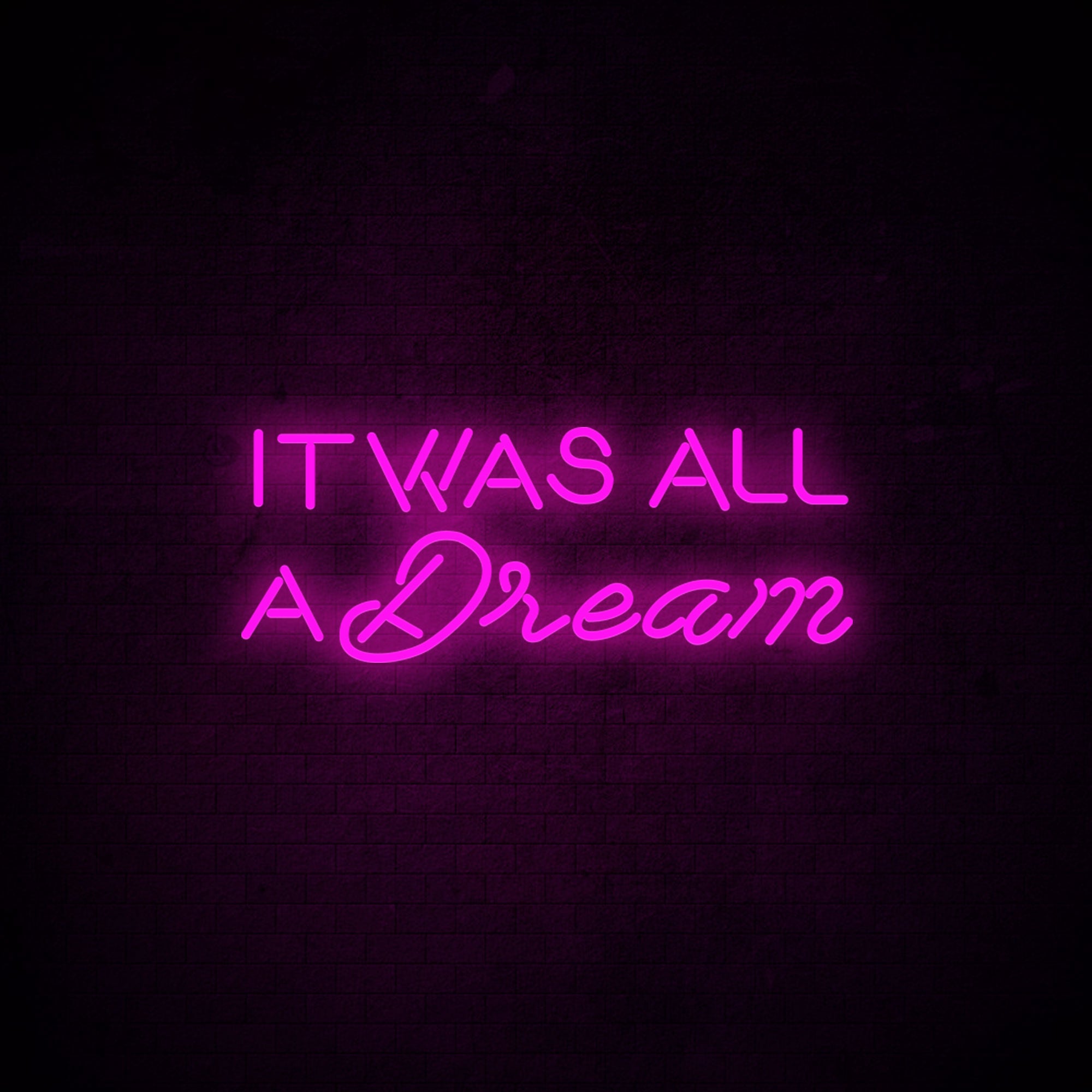 It was all a dream Neon Signs 2