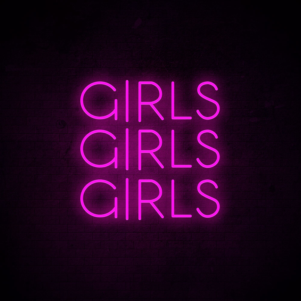 Girls Girls Girls Neon Signs