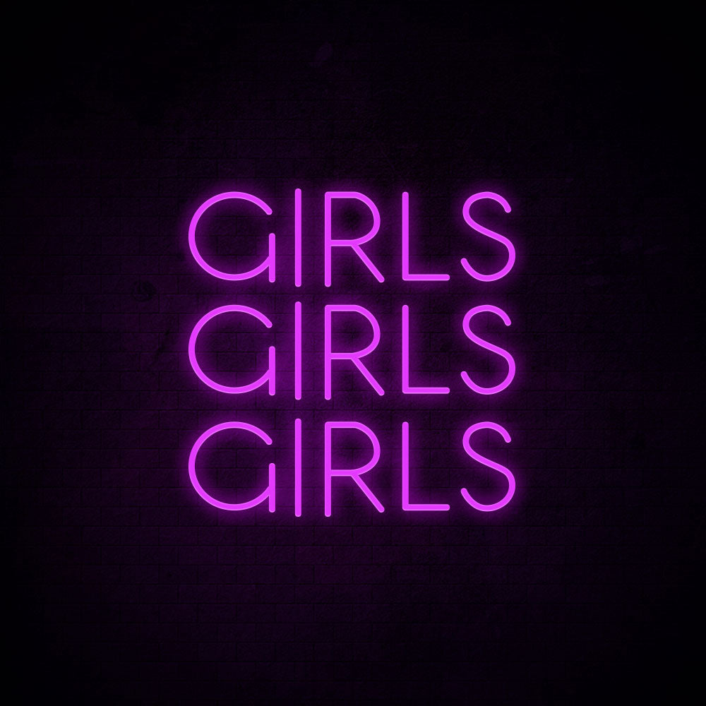 Girls Girls Girls Neon Signs