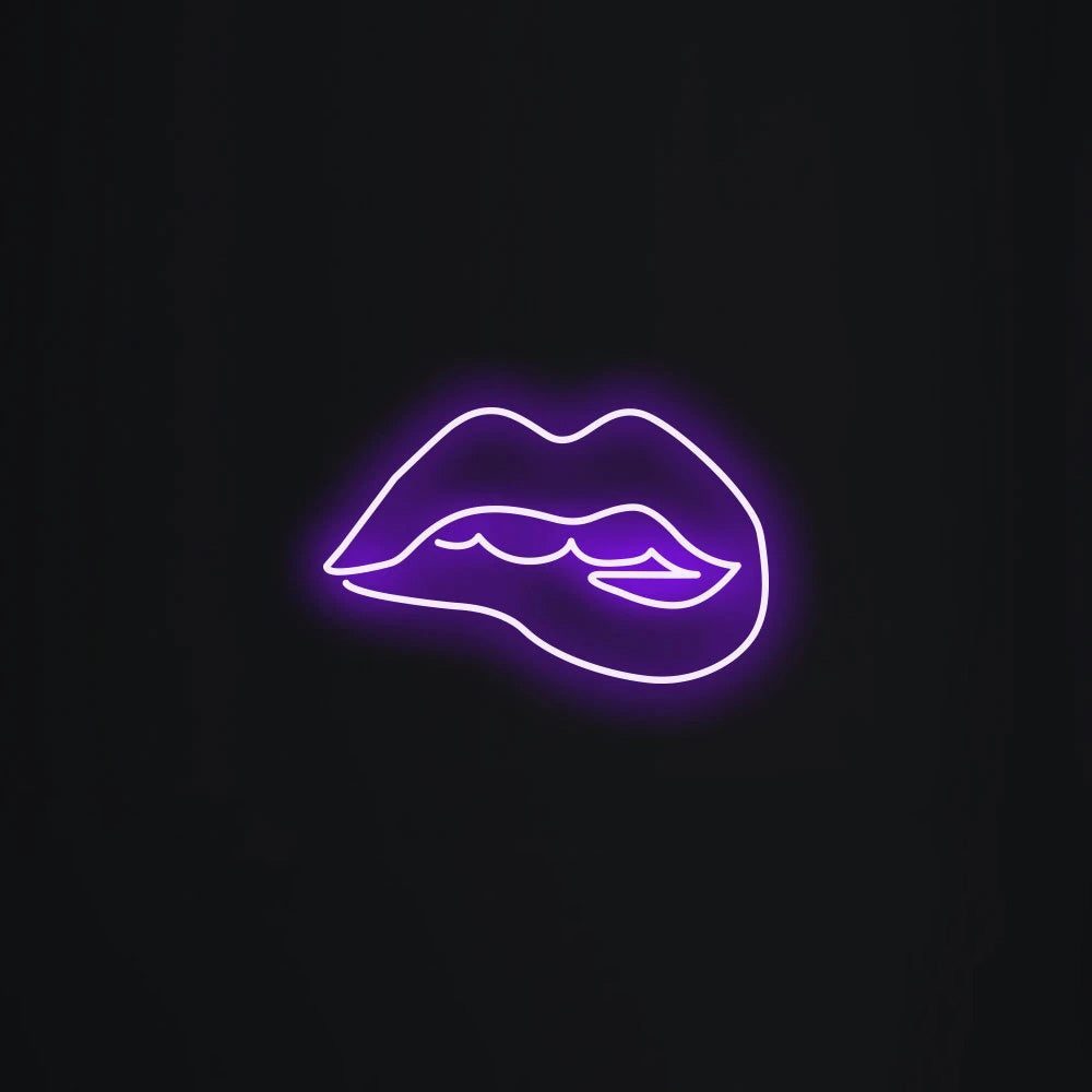 Biting Lips Neon Signs