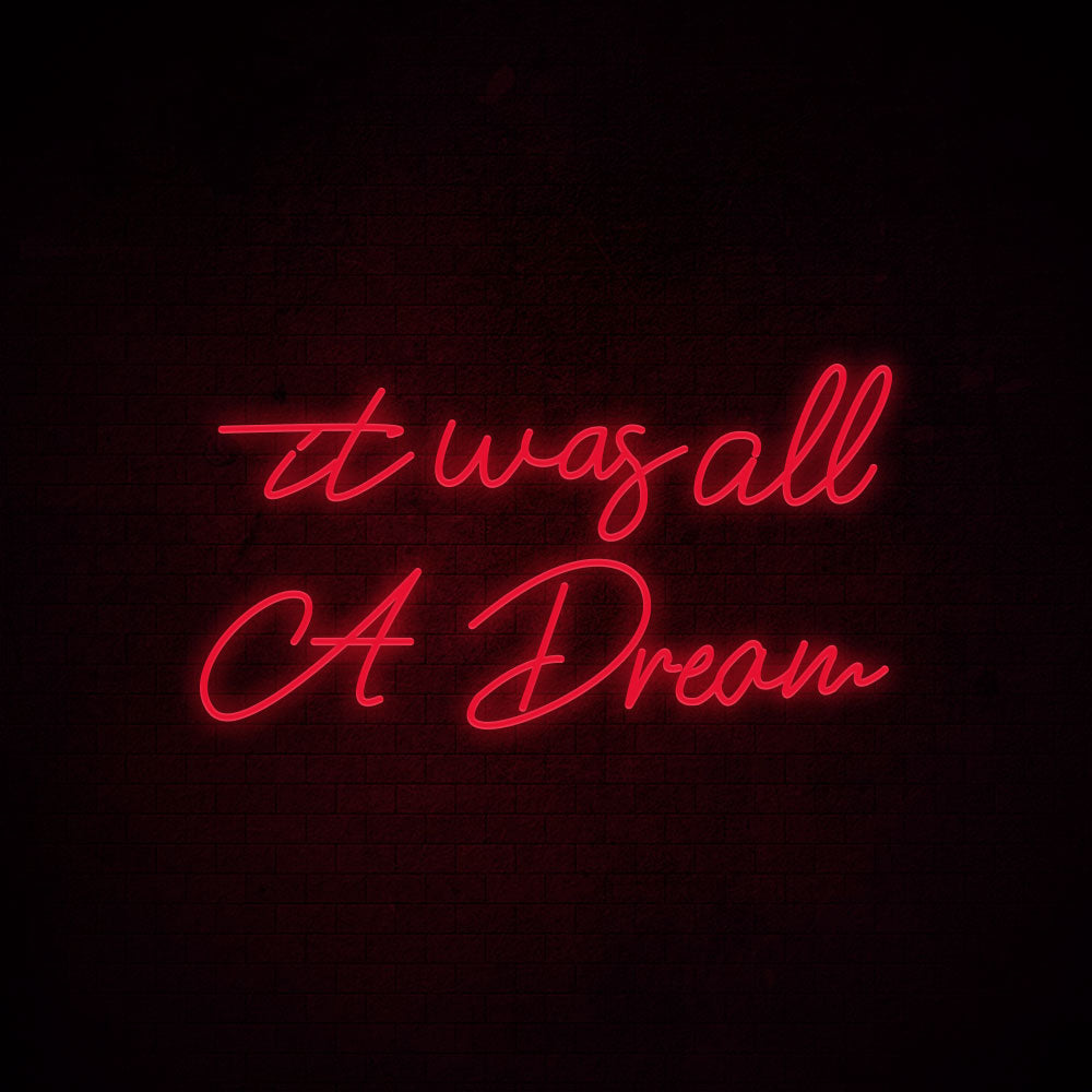 It was all a Dream Neon Signs