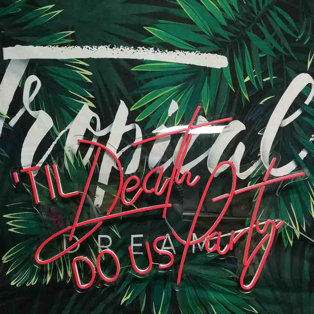 Till Death DO US Party Neon Signs