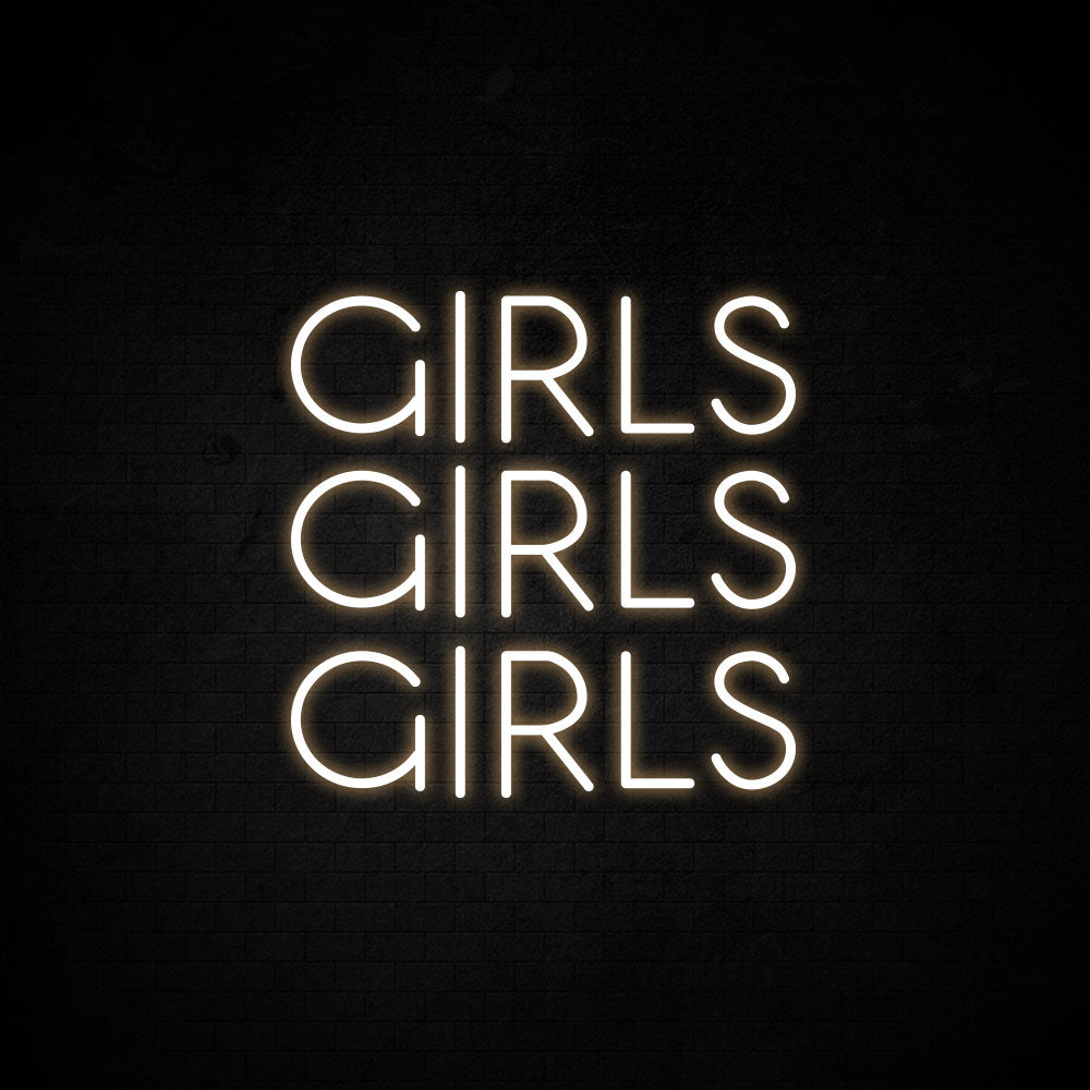 Girls Girls Girls Neon Signs