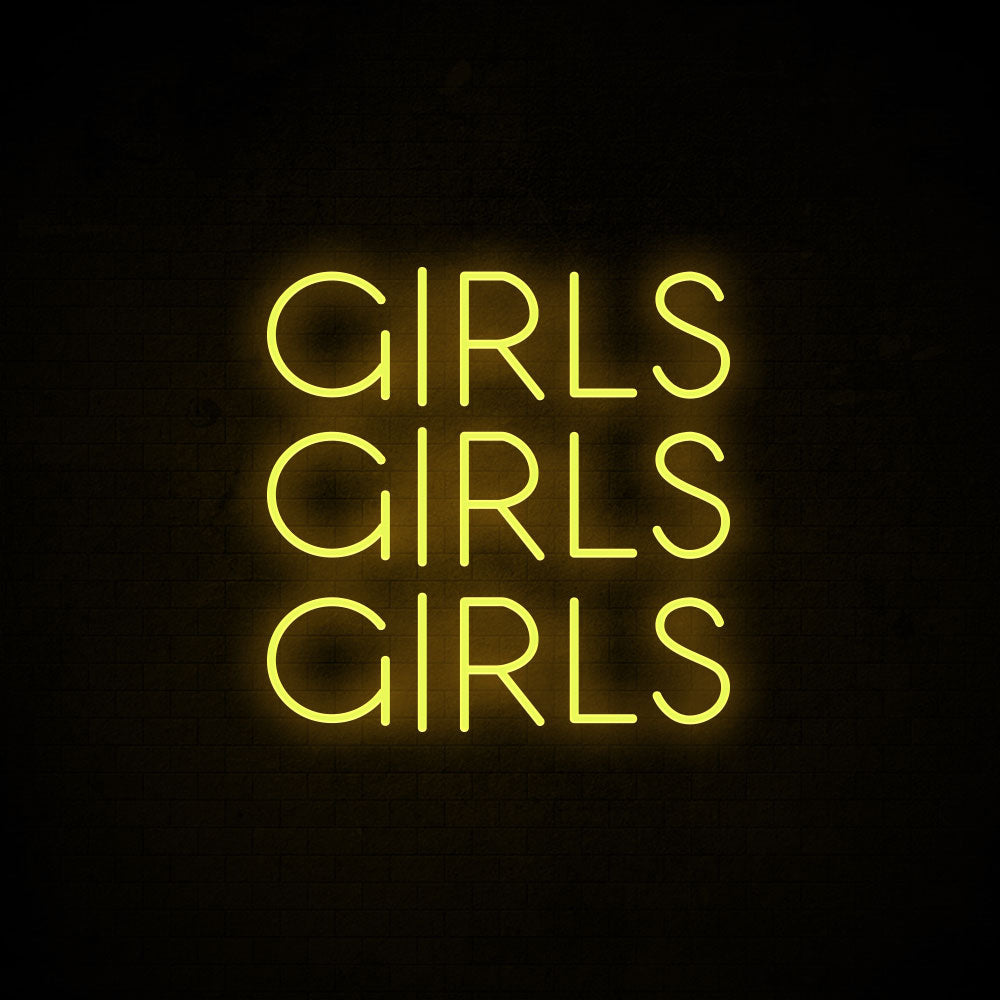 Girls Girls Girls Neon Signs
