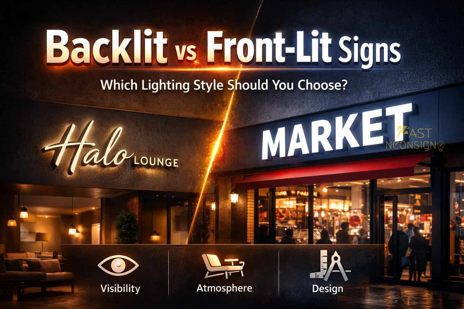 Backlit vs Front-lit Channel Letter Signs: Which One Is Right for Your Space?
