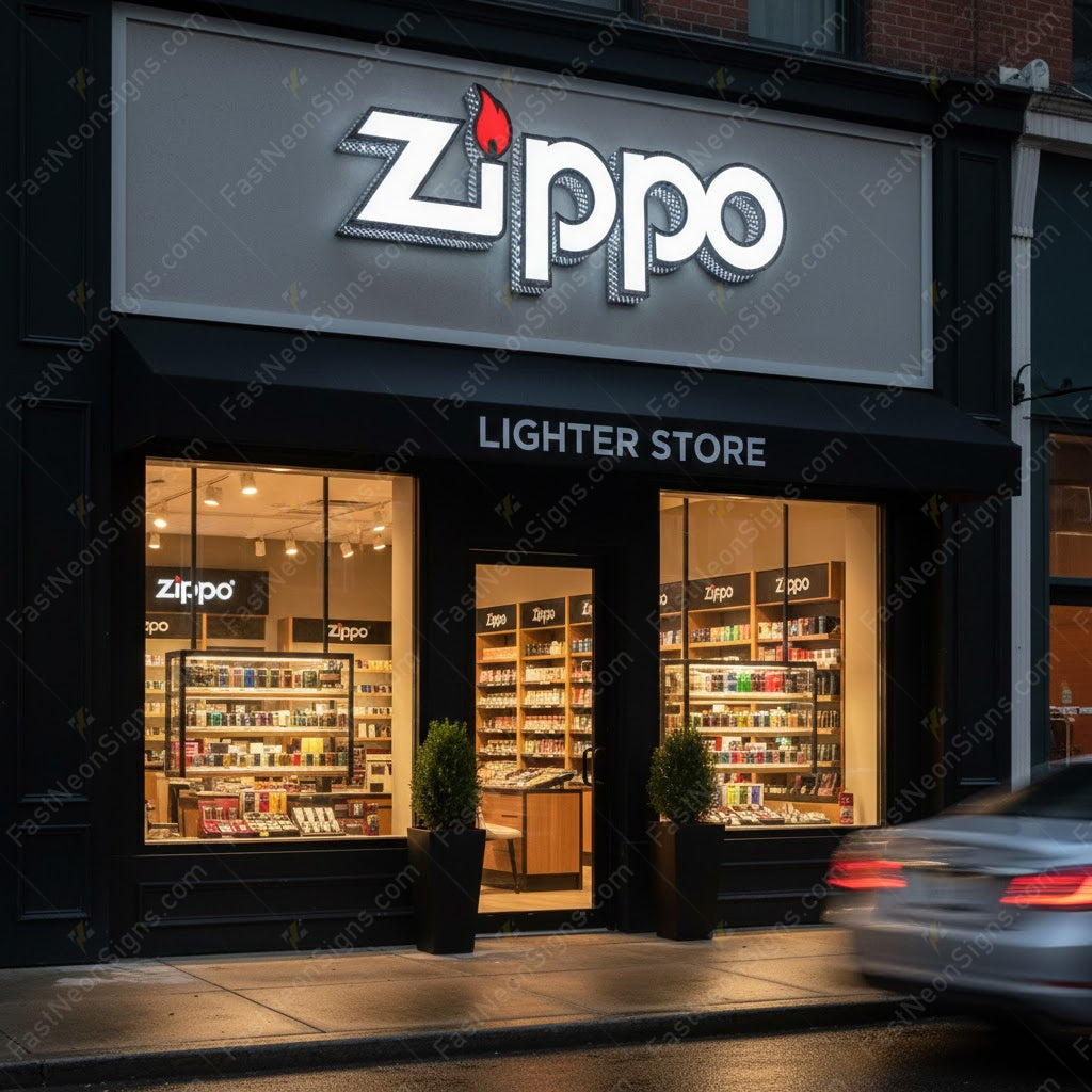 Custom 3D Punching Channel Letters Signs – Front Color Printed, Side Lit Metal LED Letters for Business