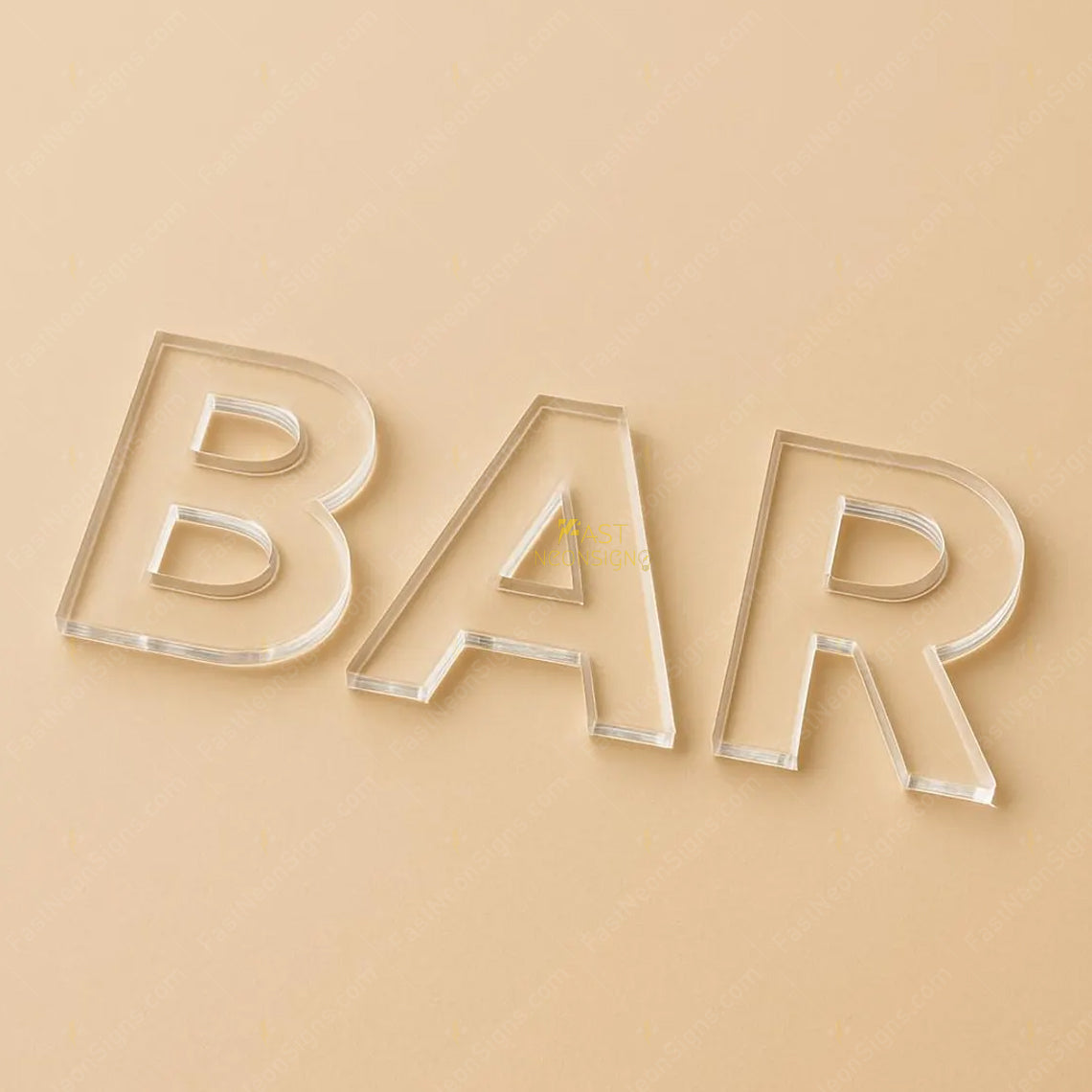 Custom Acrylic Cut Letters | Crystal Wall Logo Signs for Offices & Stores