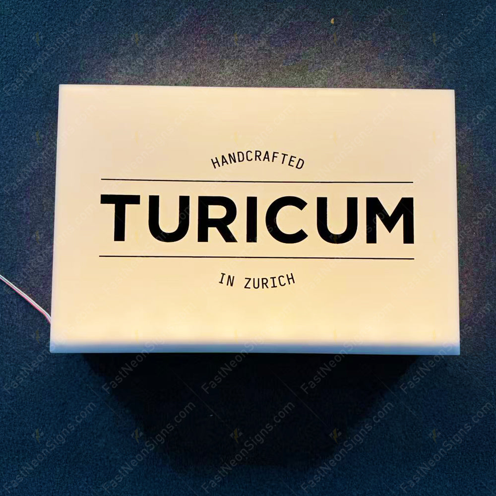 Custom Acrylic Light Box For Business Storefront, Cafe, Restaurant, Bar, Club