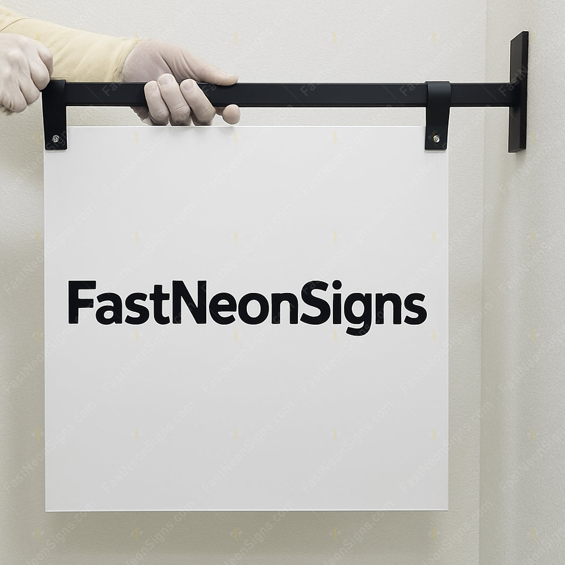 Custom Shape Metal Blade Sign – Unique Personalized Hanging Business Sign for Boutique, Bar & Cafe