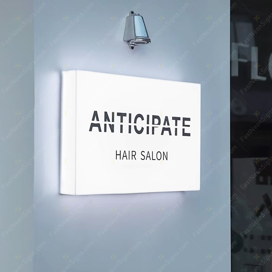 Custom Square Acrylic Light Box Sign for Ice Cream Trucks & Dessert Carts