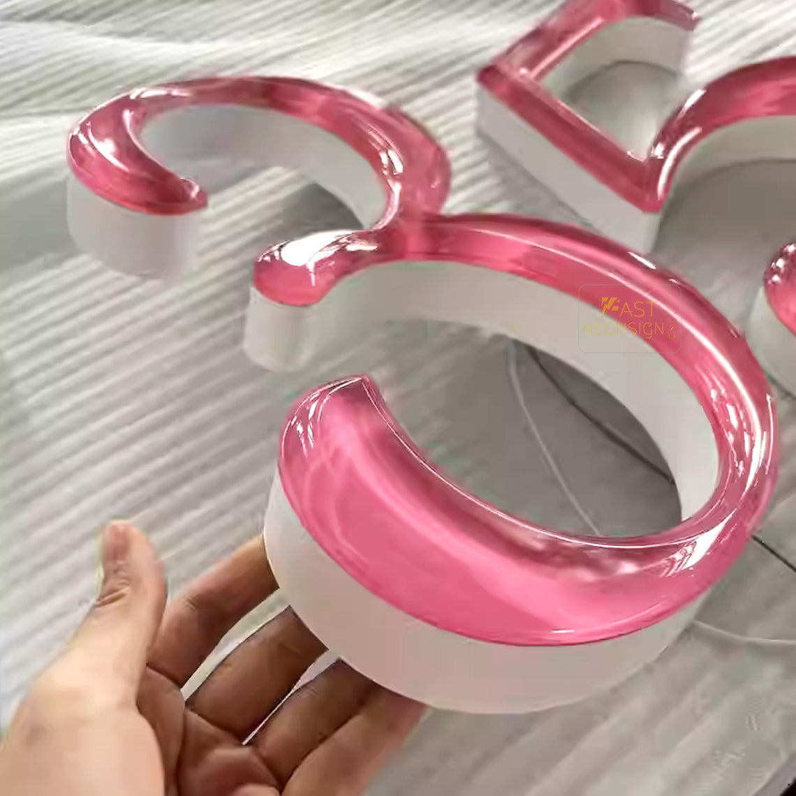 Customized Crystal Sphere Jelly Neon Sign - LED Sign Frosted Acrylic LED Neon Art Signage