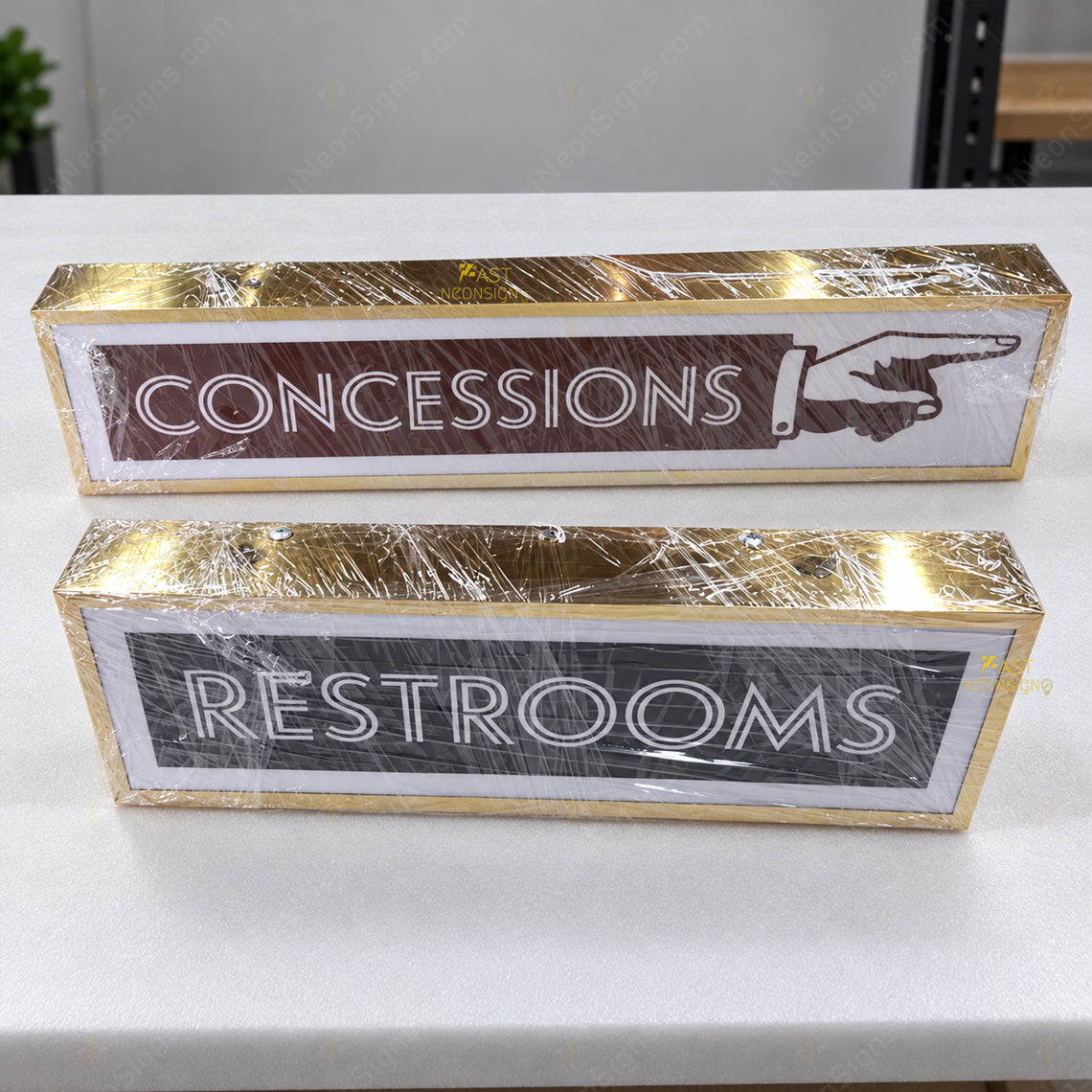 Custom Freestanding LED Light Box Sign – Acrylic Face with Metal Frame for Retail & Events