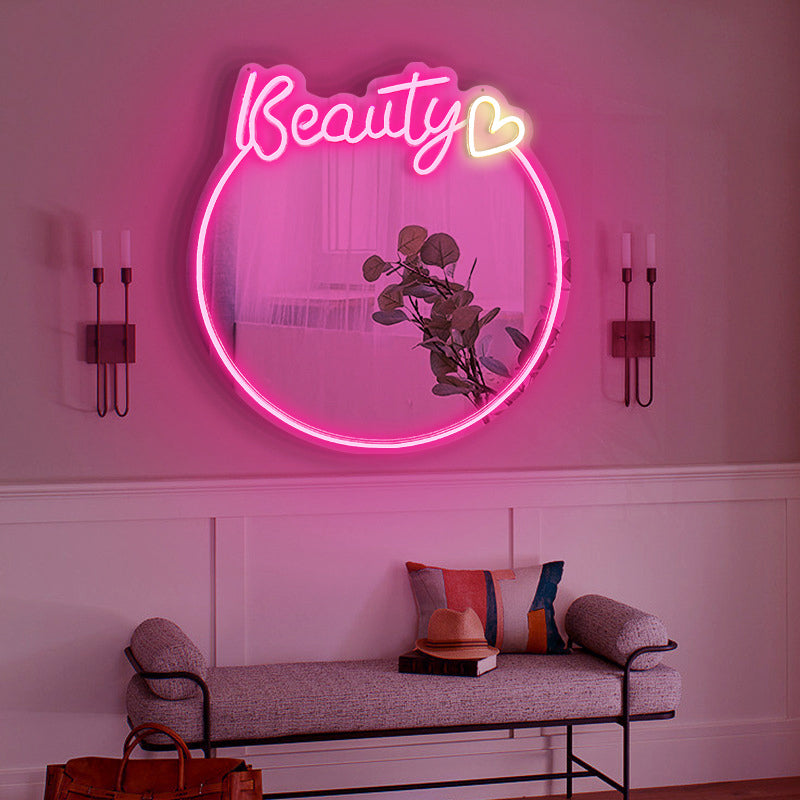 Wholesales Light Sign Beauty Mirror - LED Neon Sign Mirror