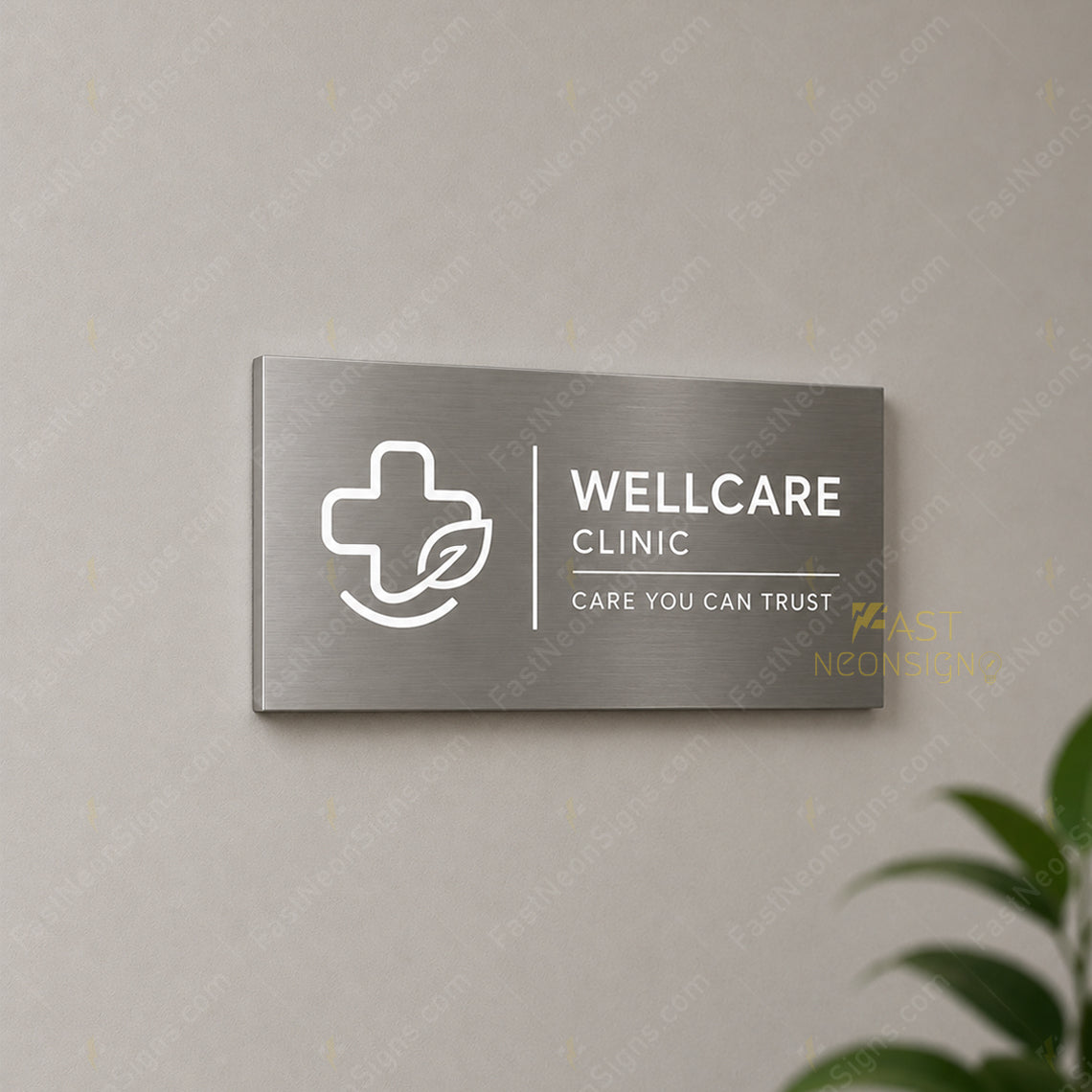 Silver Stainless Steel Metal Light Box Metal Backlit Sign - Custom Brand Light Box For Dental Clinic
