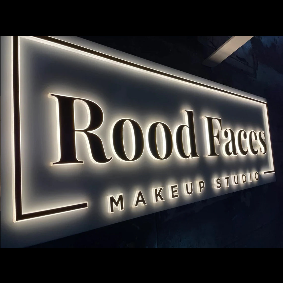 Custom 3D Metal Backlit Sign, 3D Logo Channel Letter Signs, LED Light Box Backlit For Business, Office, Store Front