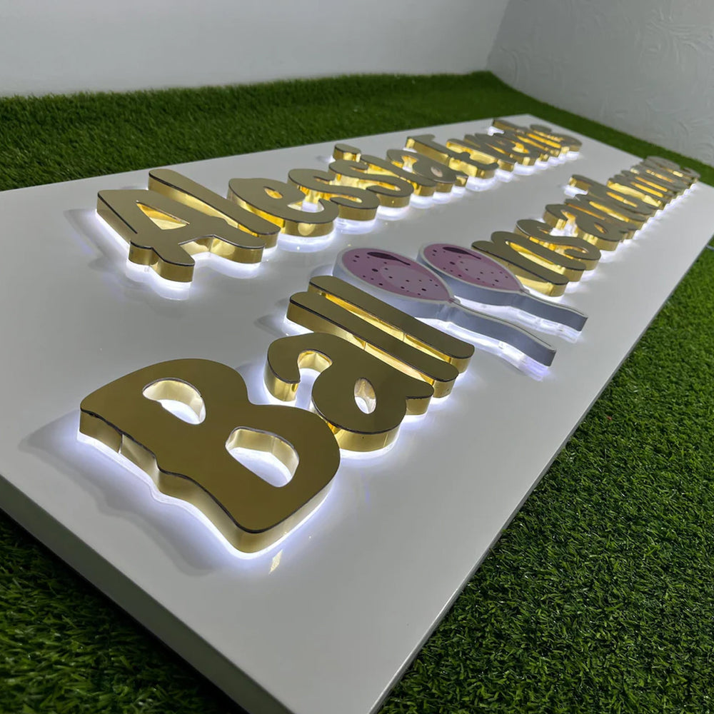 Custom 3D Metal Backlit Sign, 3D Logo Ads Signs LED Light Box Backlit
