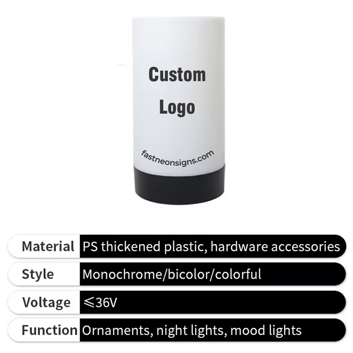Wholesale Night Table Lamp Bar Party Rechargeable Bedroom Night Lamp Column Shape for Business