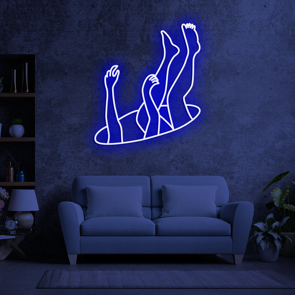 Falling Neon Sign - LED Neon Sign For Gifts, Room Decor