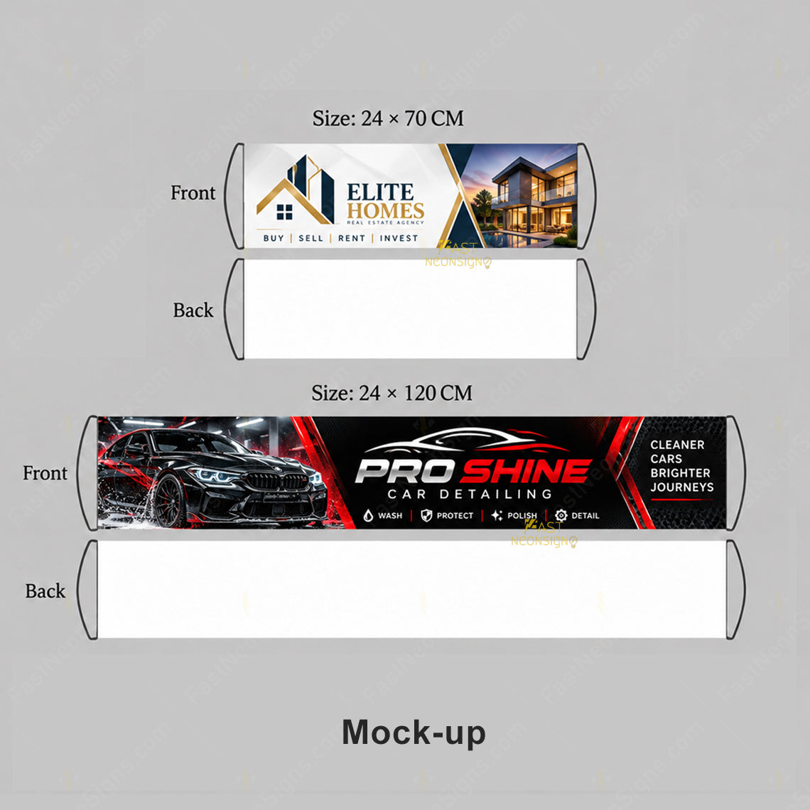 Custom Logo Retractable Handheld Banner – Personalized Pull-Out Advertising Flag for Business Promotions