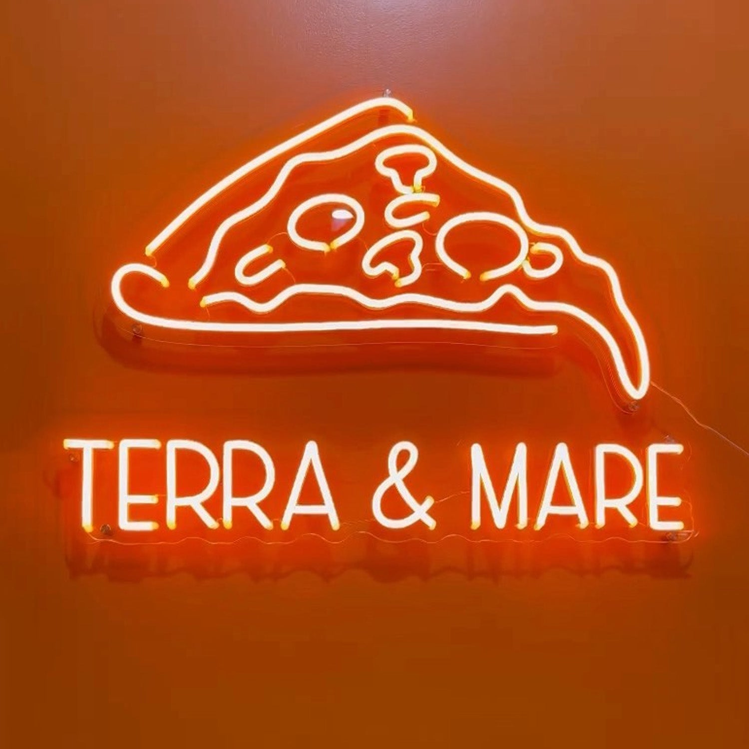 Custom Pizza Logo Neon Signs for Pizza Shop, Restaurant Sign, Food Bar, Business Brand