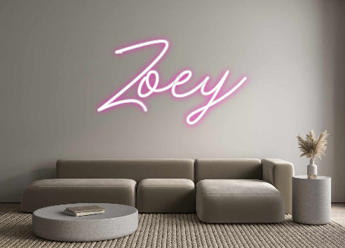 Custom Neon: Zoey