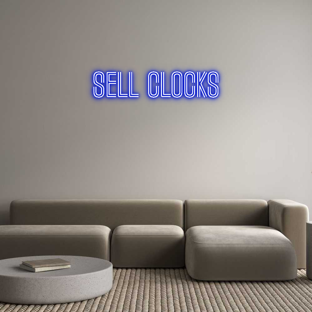 Custom Neon: SELL CLOCKS