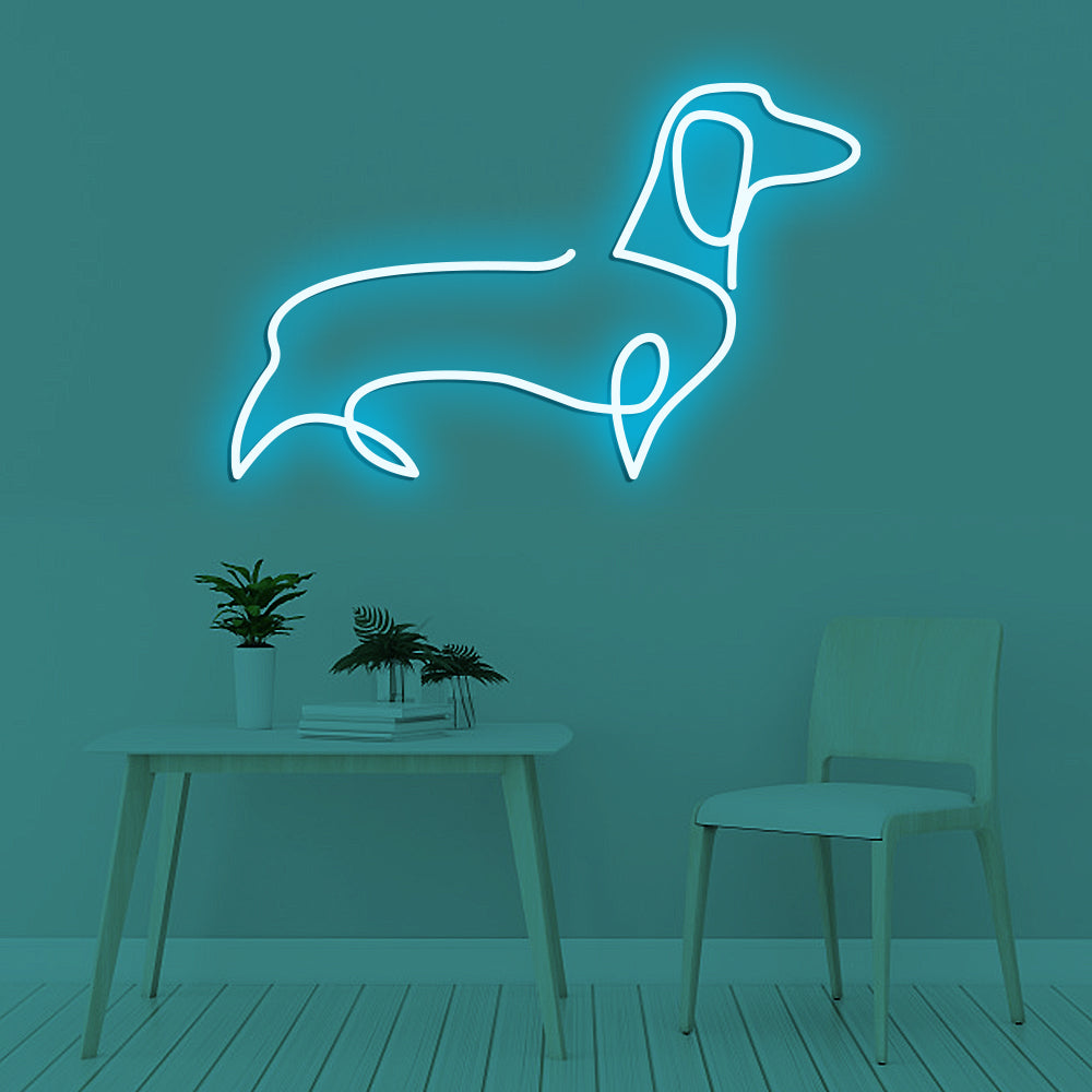 Dachshund Dog Neon Sign - LED Neon Sign For Gifts, Room Decor, Pet Storefront Decor