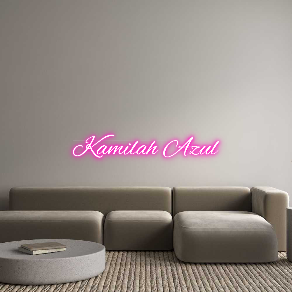 Custom Neon: Kamilah Azul