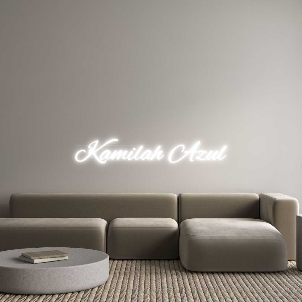 Custom Neon: Kamilah Azul