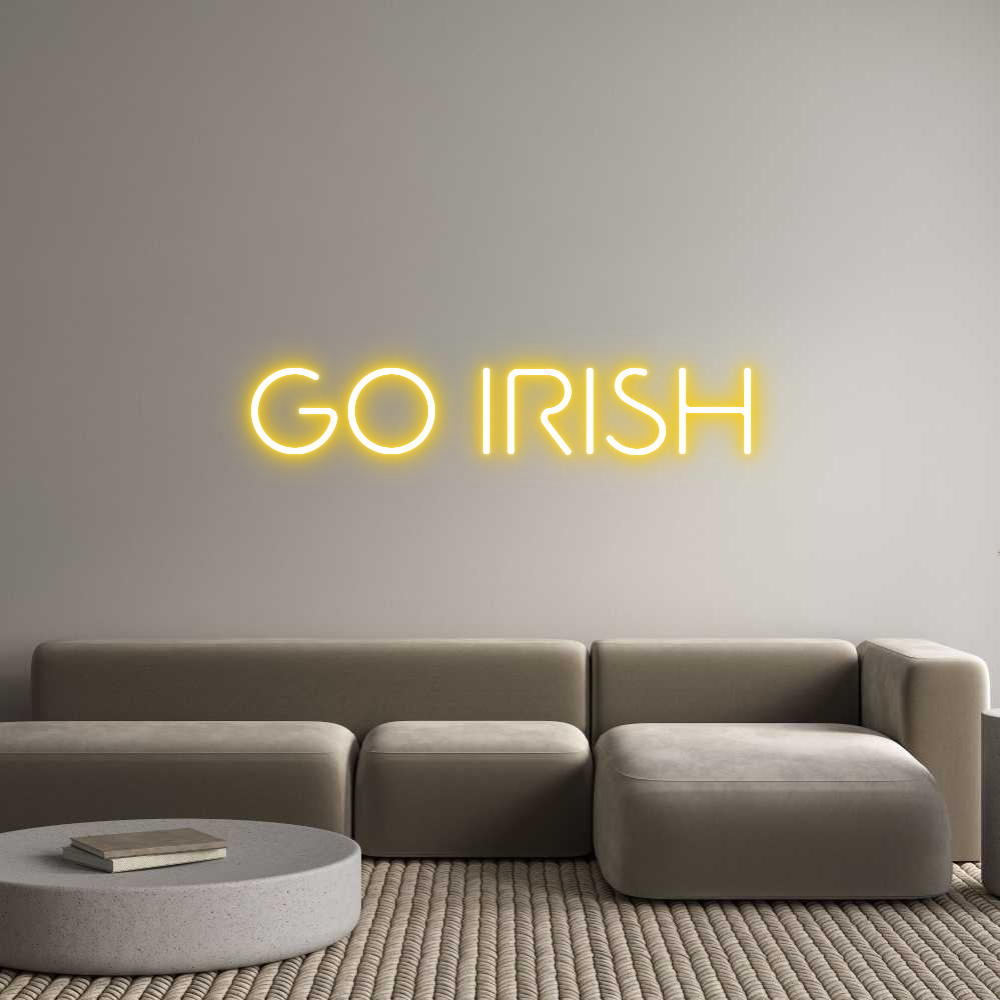 Custom Neon: GO IRISH