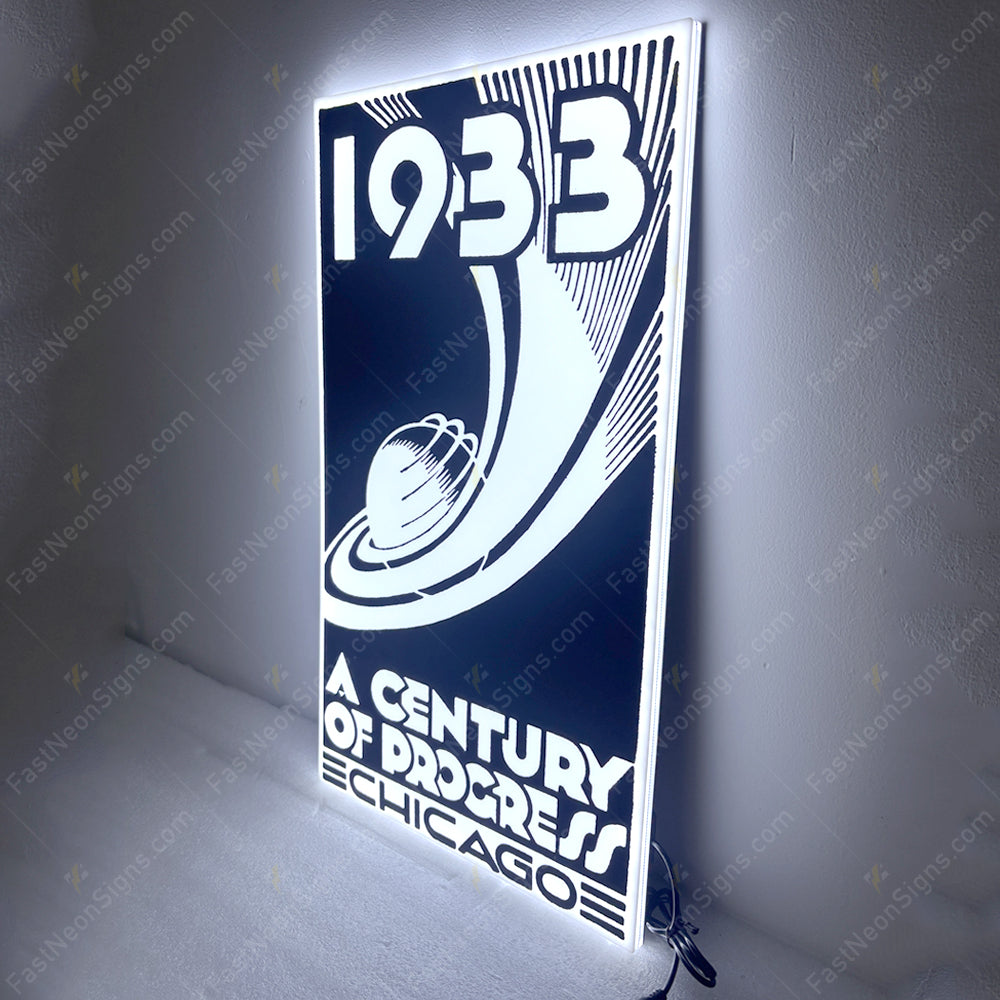 Personalized Ultra-Thin Acrylic LED Sign | Café, Restaurant & Shop Signage