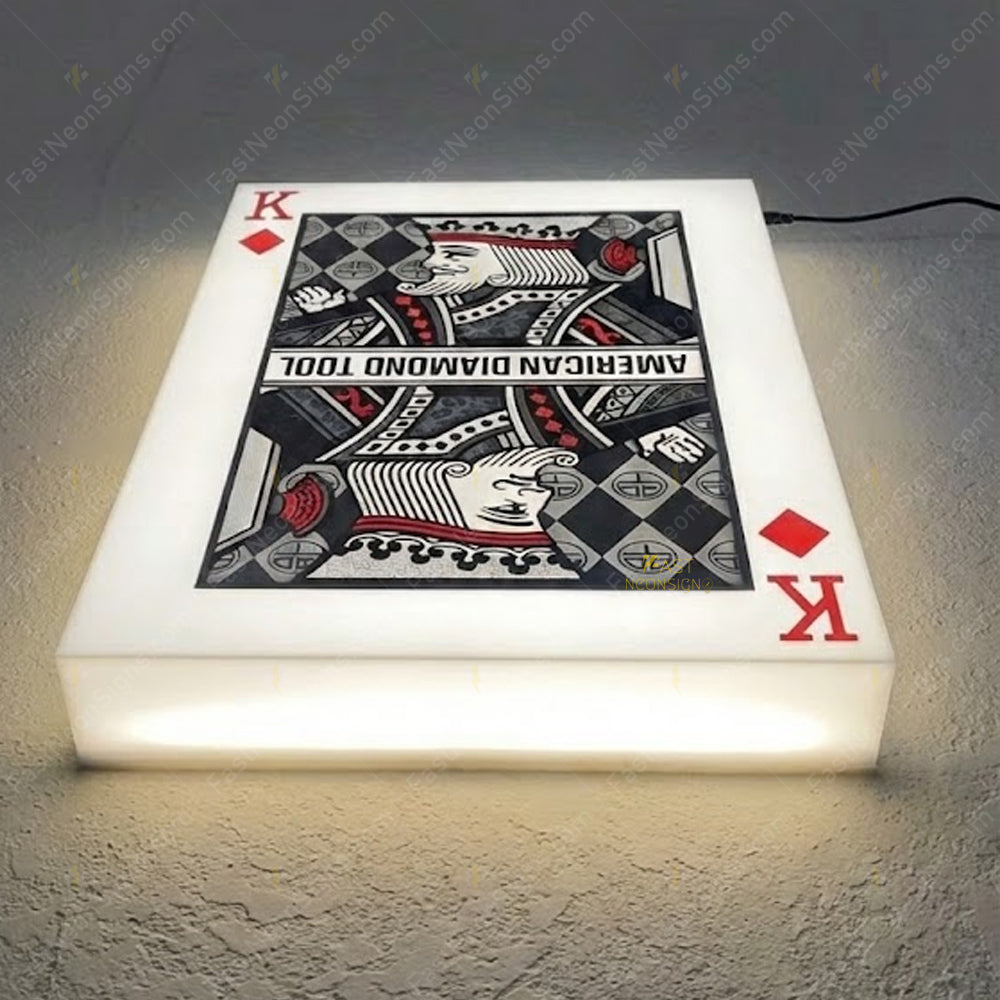 Custom Ultra-Thin Acrylic Light Box Sign | Full Acrylic LED Box 30mm Thickness For Café, Restaurant & Shop Signage