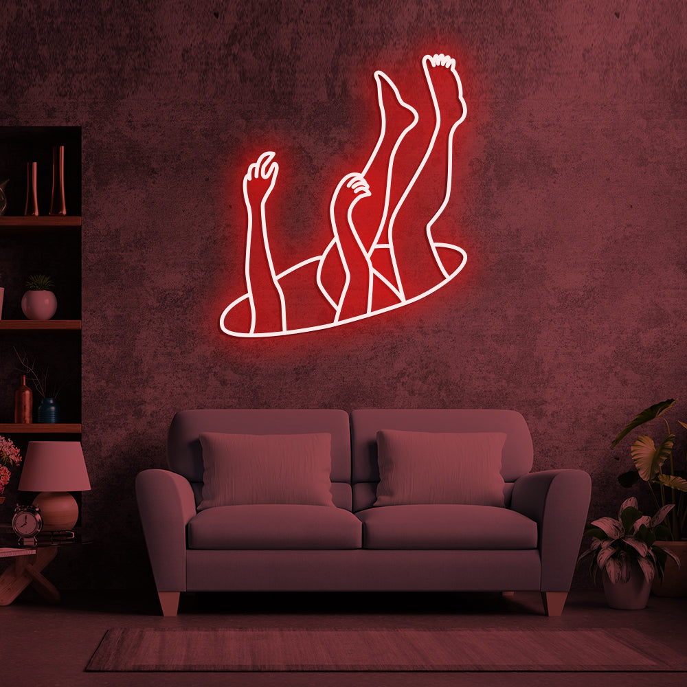 Falling Neon Sign - LED Neon Sign For Gifts, Room Decor