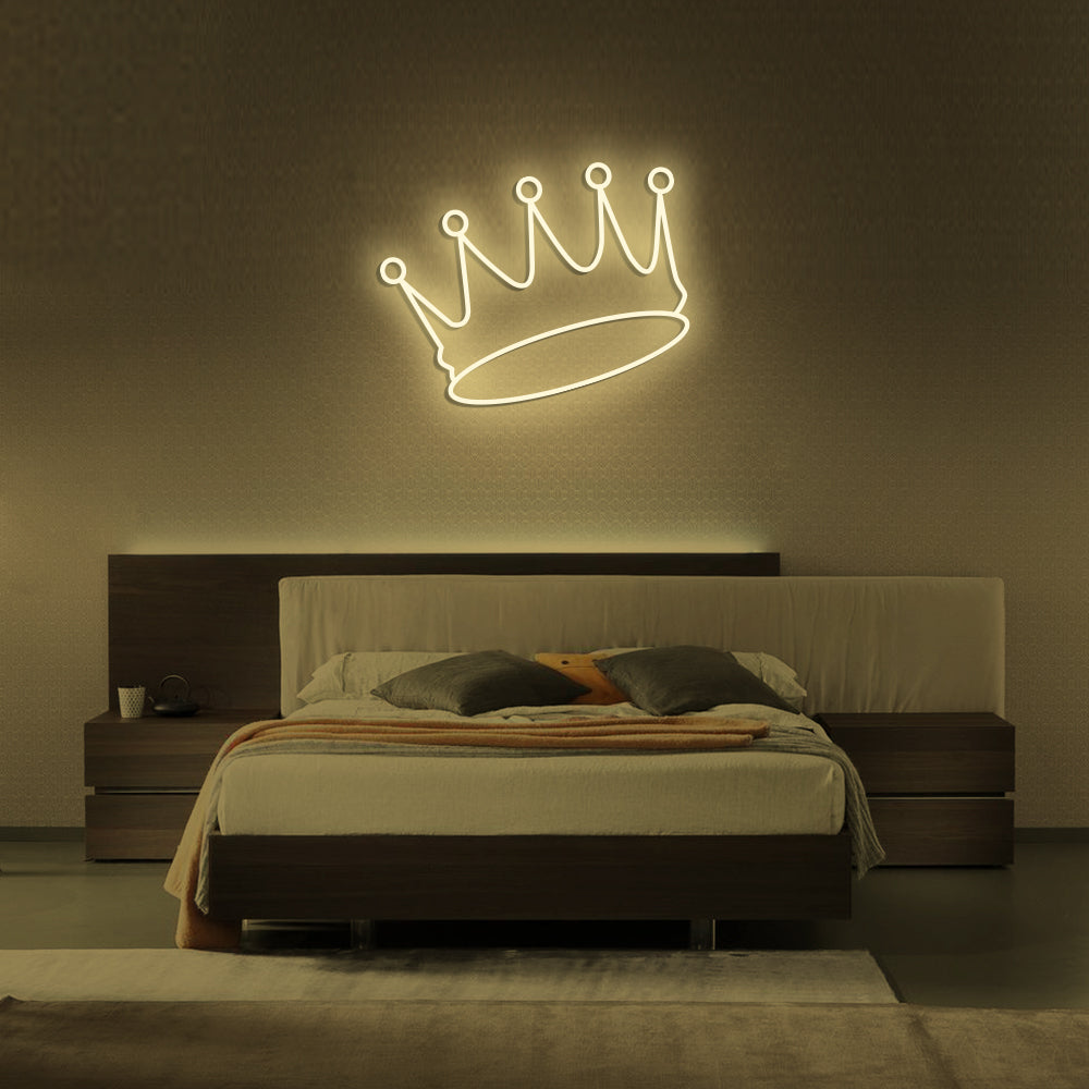 Crown Neon Sign - LED Neon Sign For Gifts, Room Decor